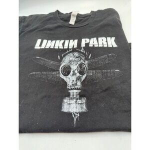 Linkin Park Hybrid Theory Dragonfly Skull Graphic T-Shirt Black Large L Band Tee